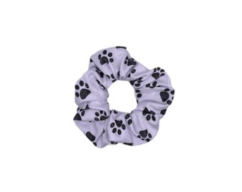 Paw Print Scrunchie, Brynnbands,  Summer Scrunchie, Hair Scrunchie, Hair Tie, Summertime Scrunchie,