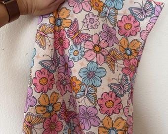 Butterflies and Floral  Rib Knit Custom Flares & Bikers