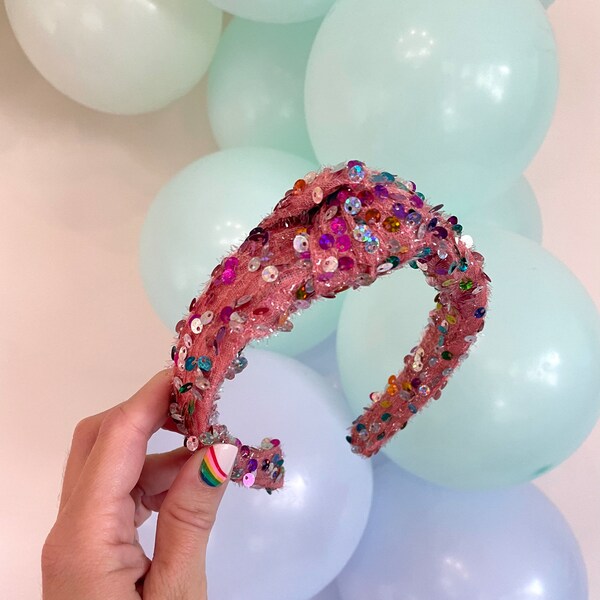 Sequin Headband Etsy