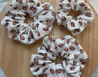 Footballs Scrunchie, Friday Night Lights Scrunchie, Fall Scrunchie, Soft Scrunchie,  Brynnbands,Fall Scrunchies, Fall Hair