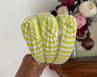 Neon Yellow Lime Headband, Hard Headband, Spring Headband, Summer Gifts, Hard Headband, Brynnbands, Neon Headband