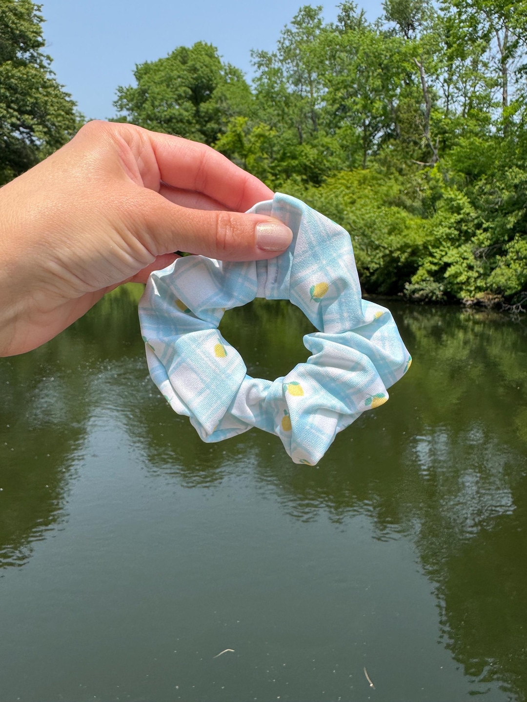 Pool Scrunch Lemon Swim Scrunchie, Pool Scrunchie - Etsy