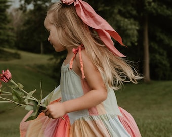 Pink Satin Coquette Large Hair Bows, Gifts for her, Hair Accessories, Mommy & Me Big Bow, Bridesmaid Gift, Barrette Hair Clip, Brynnbands