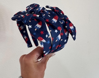 Bomb Pop  Headband, Hard Headband , Hair Headband , Patriotic Headband, Brynnbands, 4th of July