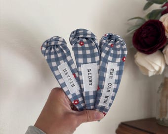 Custom Name Headband, Personalized Top Knot Headband