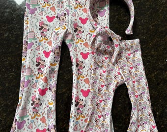 Birthday Celebration on Rib Knit Custom Flares & Bikers