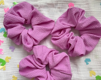 Fuchsia Scrunchie, Soft Scrunchie, Easter Basket, Easter Scrunchie, Brynnbands, Scrunchy