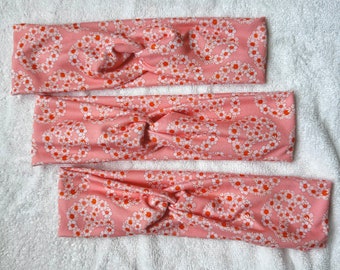 Peace Sign Headband, Retro Headband, Headband, Brynnbands, Turban Style Headband, Soft Headband