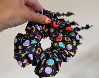 Halloween Candy Scrunchie, Halloween Scrunchie, Fall Scrunchie, Soft Scrunchie,  Brynnbands,Fall Scrunchies, Fall Hair