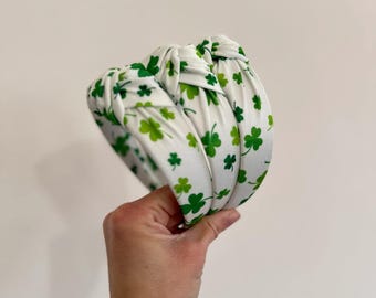 Shamrocks Headband, Shamrock Headband, Hard Headband, St Patricks Day,  St Pats, Irish Headband, Green Headband, Brynnbands
