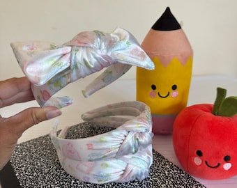Satin Back to School Headband,  Teacher Headband