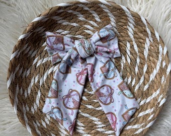 Lockets, Floppy Bow Hair Clip, Barrette Hair Clip, Soft Hair Clip, Barrette Bow , Brynnbands