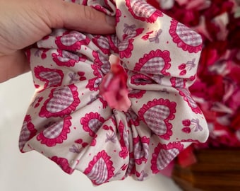 I love you Cherry Much Scrunchie, Valentines Scrunchie, Brynnbands, Hair Scrunchie