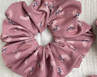 Boho Rainbows Scrunchie, Boho Scrunchie, Soft Scrunchie, Oversized Scrunchie, XL scrunchie, Brynnbands, Hair Scrunchie,
