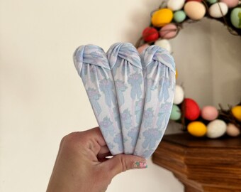 Blue Hydrangeas Headband, Hard Headband, Spring Headband, Easter Basket Gifts, Hard Headband, Brynnbands, Floral Headband