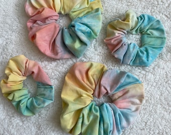 Pastel Tie Dye Scrunchie, Oversized Scrunchie, Tie Dye Scrunchie, Brynnbands, Hair Scrunchie, 90s Scrunchie, XL Scrunchie