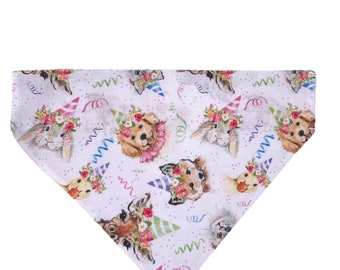 Party Animals Dog Bandannas, Brynnbandannas, Dog Collars, Over the Collar Dog Bandannas, Brynnbands