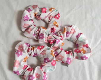 FMK Co Collab Happy Floral SWIM Scrunchie, Pool Scrunchie, Swimsuit Scrunchie, Water Scrunchie, Water Absorbent Scrunchie, Brynnbands,