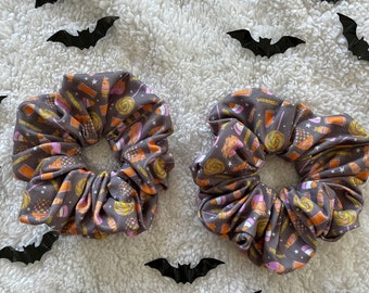 Halloween Candy, Halloween Scrunchie, Fall Scrunchie, Soft Scrunchie,  Brynnbands,Fall Scrunchies, Fall Hair