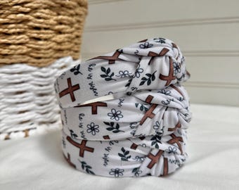 Easter Crosses Headband, Hard Headband, Easter Headband, Easter Basket Gifts, Hard Headband, Brynnbands