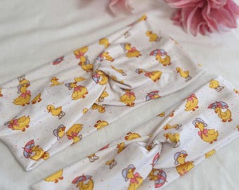 Duckling Headband,  Brynnbands, Soft Headband, Turban Headband, Twisted Headband, Easter Headband, Easter Basket Stuffer, Gifts for Girls