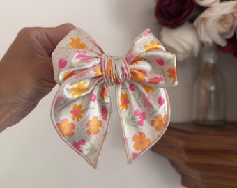 Bright Floral Fable Bow