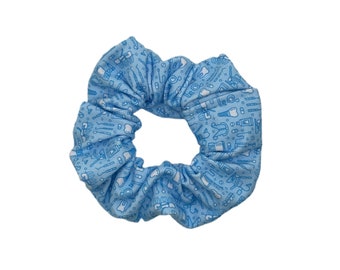 Blue Dental scrunchie, Medical scrunchie, Doctor scrunchie, Nurse Scrunchie, Brynnbands