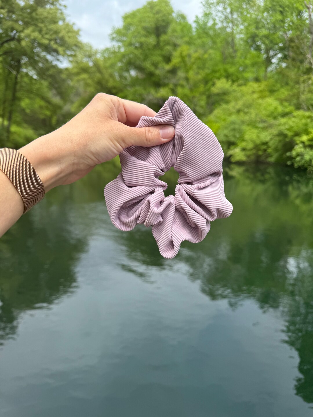 Pool Scrunch Purple Ribbed SWIM Scrunchie, Oversized Scrunchie, Jumbo Scrunchie ...