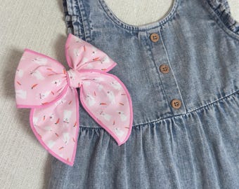 Pink Bunny Fable Bow, Brynnbands, Fable