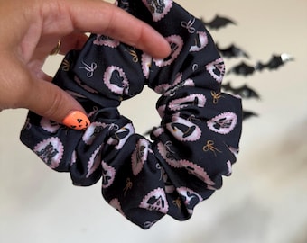 Kitty Frames Scrunchie, Halloween Scrunchie, Fall Scrunchie, Soft Scrunchie,  Brynnbands,Fall Scrunchies, Fall Hair