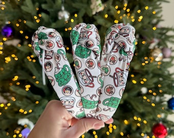 Christmas Cookies Top Knot, Christmas Headband, Brynnbands, Hard Headband, Knotted Headband, Holiday Headband, Hair