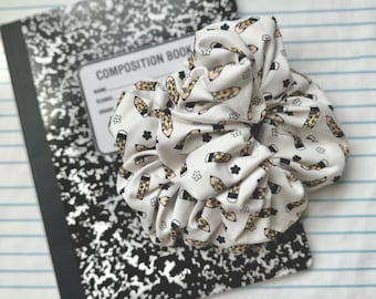 Pencil Scrunchie, Back to School Scrunchie, Fall Scrunchie, Soft Scrunchie,  Brynnbands, Fall Scrunchies,  Teacher Gift,