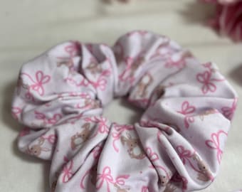 Bunny Bows Scrunchies, Easter Scrunchie, Springtime Scrunchie, Soft Scrunchie, Brynnband,  Easter Scrunchie, Easter Basket, Easter Bunny