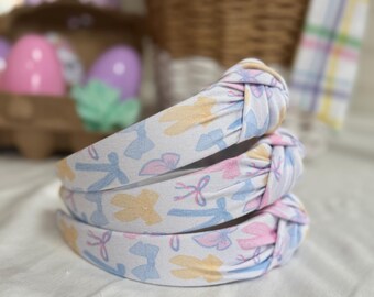 Pastel Bows Headband, Hard Headband, Easter Headband, Easter Basket Gifts, Hard Headband, Brynnbands