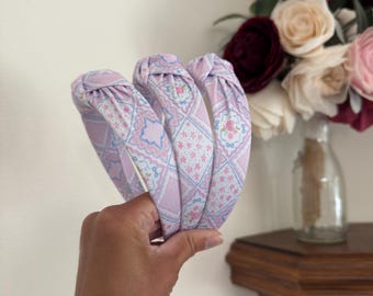 Hankie Faux Quilted Headband
