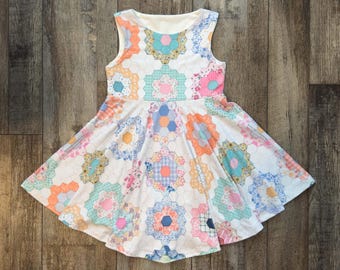 Custom Patchwork Dress- Grace Twirl Dress