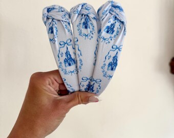 Blue Castle Headband, Hard Headband, Hair Headband , Magical Headband, Brynnbands,
