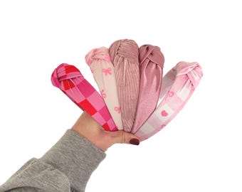 Valentines Headband, Hard Headband , Hair Headband , Galentine Gift,  Valentines Scrunchie, Scrunchie, Brynnbands