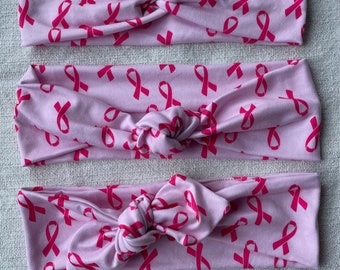 Breast Cancer Headbands, Pink On Pink Breast Cancer, Breast Cancer Ribbon, Cancer Ribbon Scrunchies, Fundraiser, Brynnbands,