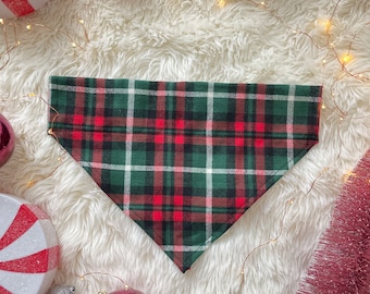 Holiday Dog Bandana, Over the collar, Festive Doggies,  Christmas Dog Bandannas, Christmas Dogs , Brynnbands