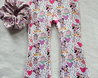 Birthday Celebration on Rib Knit Custom Flares & Bikers