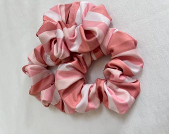 FMK Co Collab Neutral Stripes SWIM Scrunchie, Pool Scrunchie, Swimsuit Scrunchie, Water Scrunchie, Water Absorbent Scrunchie, Brynnbands,