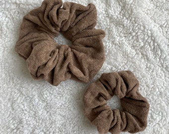 Mocha Towel Scrunchie, Micro Fiber Scrunchie, Pink Scrunchie, Waterproof Scrunchie, Pool Scrunchie, Shower scrunchie, Brynnbands