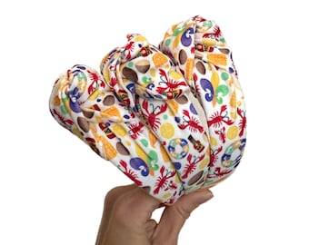 Mardi Gras Headband, Crawfish Headband, Mardi Gras Headwear, New Orleans carnival headband, Brynnbands, Hard Headband, Louisiana headband