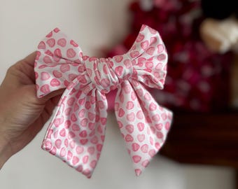 Conversation Hearts Bow, Valentine Bow