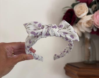 Purple Floral Headband,