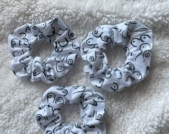 Save the Tatas Breast Cancer, Breast Cancer Ribbon, Cancer Ribbon Scrunchies, Fundraiser, Brynnbands, Fall Scrunchies, Fall headbands