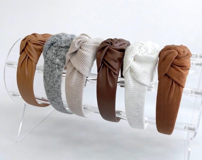 Featured listing image: Clean Girl Neutral Headbands Set | Soft Stretch Everyday Headbands for Moms | Comfortable Non-Slip Hair Accessories | Minimalist Hair Bands