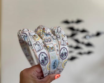 Ghost Frames Headband, Halloween Headbands, Pumpkin Headbands, Top Knot Headband, Brynnbands, Hard Headband, Knotted Headband, Fall Hair