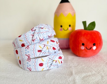 Apples & Bows Headband, Hard Headband, Hair Headband, Back 2 School Headband, teacher Headband, Brynnbands